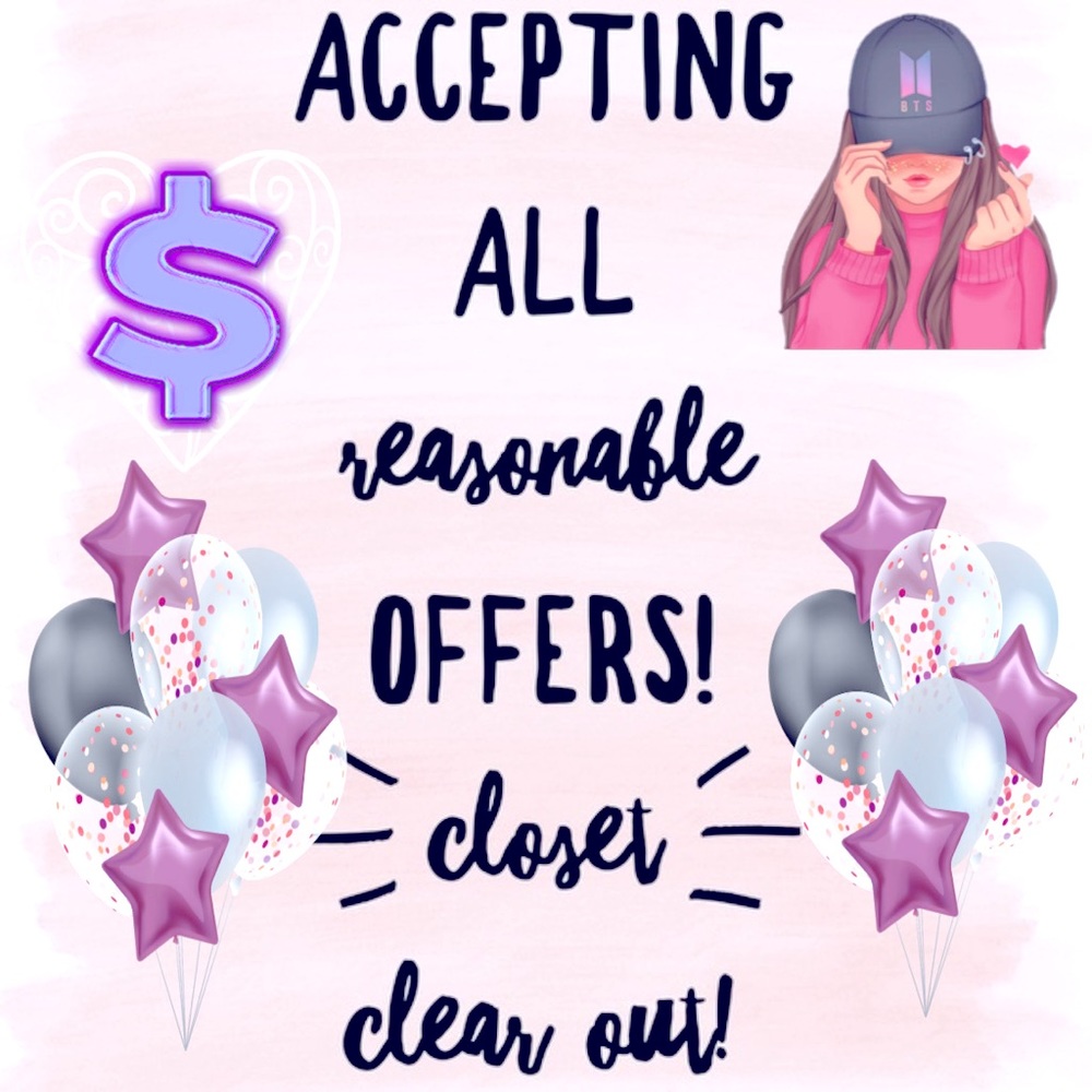 Closet clear out, everything needs to go!
